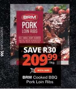 BRM Cooked BBQ Pork Loin Ribs