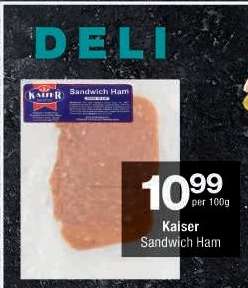 Kaiser Sandwich Ham