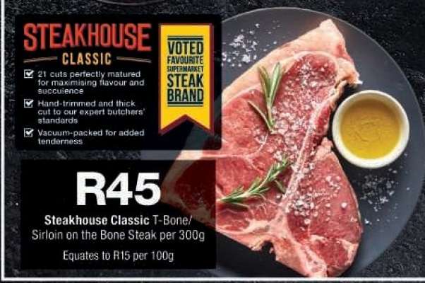 Steakhouse Classic T-Bone/Sirloin on the Bone Steak