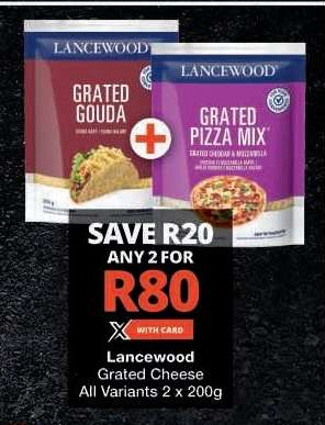 Lancewood Grated Cheese