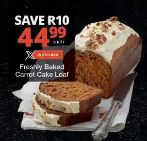 Freshly Baked Carrot Cake Loaf