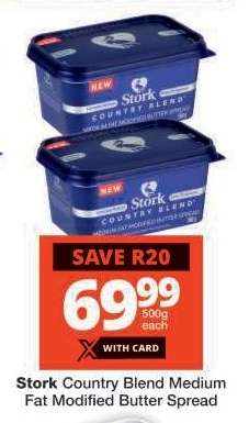 Stork Country Blend Medium Fat Modified Butter Spread