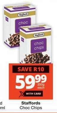 Staffords Choc Chips