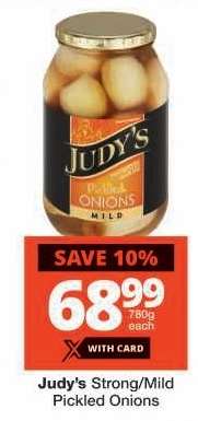 Judy's Strong/Mild Pickled Onions