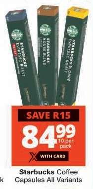 Starbucks Coffee Capsules All Variants