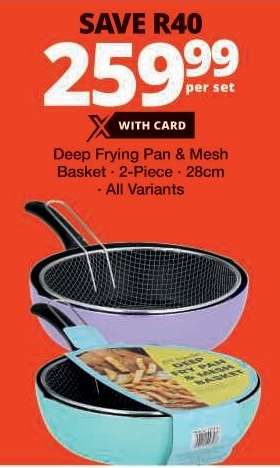 Deep Frying Pan & Mesh Basket