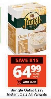 Jungle Oatso Easy Instant Oats All Variants