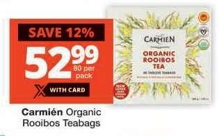 Carmièn Organic Rooibos Teabags