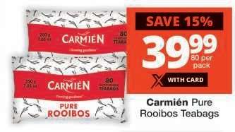Carmièn Pure Rooibos Teabags