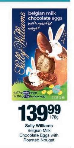 Sally Williams Belgian Milk Chocolate Eggs with Roasted Nougat