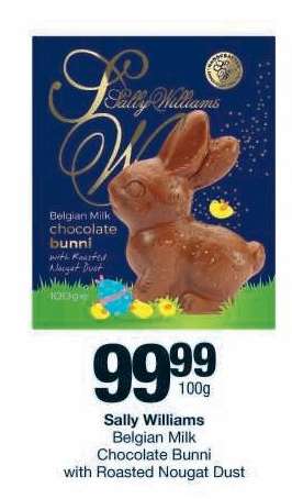 Sally Williams Belgian Milk Chocolate Bunni
