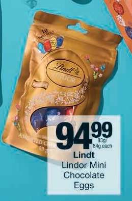 Lindt Lindor Mini Chocolate Eggs