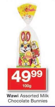 Wawi Assorted Milk Chocolate Bunnies