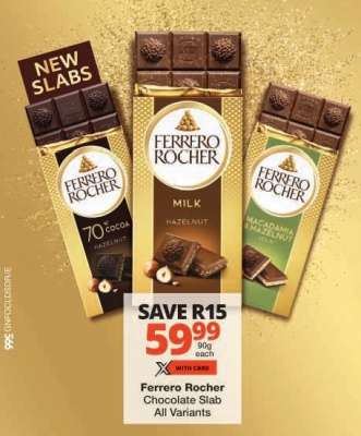 Ferrero Rocher Chocolate Slab