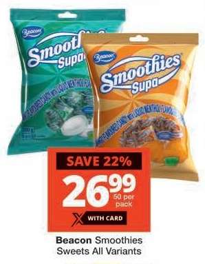 Beacon Smoothies Sweets All Variants