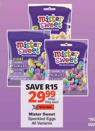 Mister Sweet Speckled Eggs