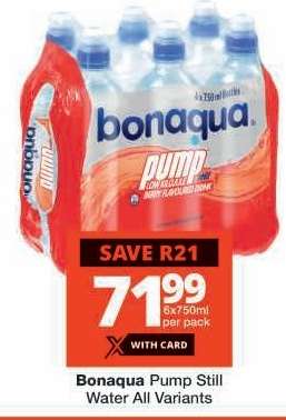 Bonaqua Pump Still Water All Variants