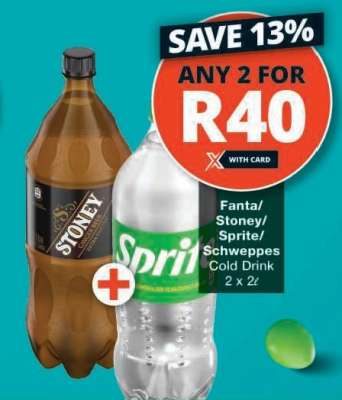 Fanta/Stoney/Sprite/Schweppes Cold Drink