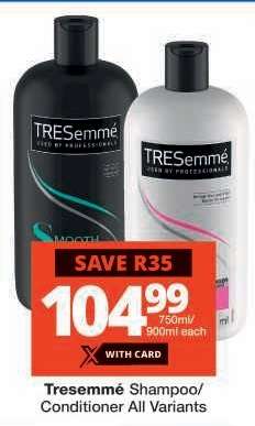 Tresemmé Shampoo/Conditioner All Variants