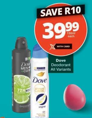 Dove Deodorant