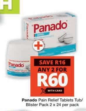 Panado Pain Relief Tablets