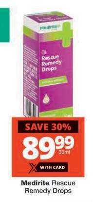 Medirite Rescue Remedy Drops