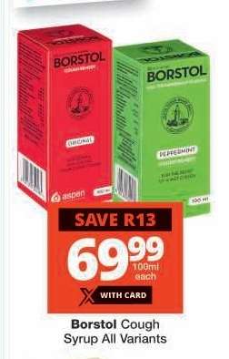Borstol Cough Syrup All Variants