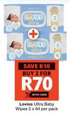 Lovies Ultra Baby Wipes