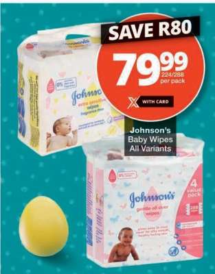 JOHNSON'S Baby Wipes (All variants)