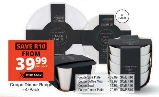 Coupe Dinner Range - 4-Pack