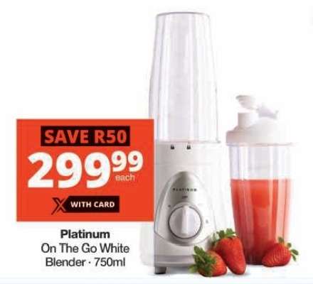 Platinum On The Go White Blender