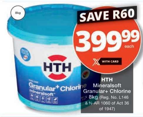 HTH Mineralsoft Granular+ Chlorine 8kg
