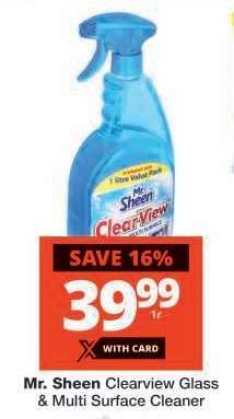 Mr. Sheen Clearview Glass & Multi Surface Cleaner