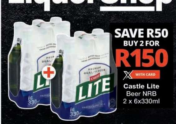 Castle Lite Beer NRB