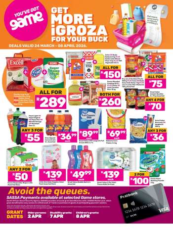 Game catalogue  - 24/03/2026 - 08/04/2026.