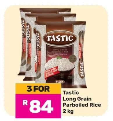 Tastic Long Grain Parboiled Rice 2 kg
