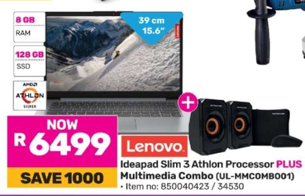 Lenovo Ideapad Slim 3 Athlon Processor PLUS Multimedia Combo