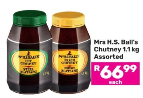 Mrs H.S. Ball’s Chutney 1.1 kg Assorted