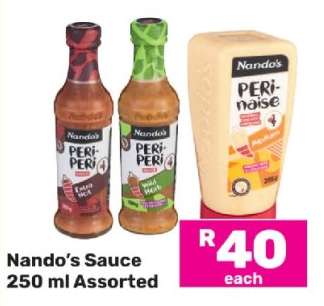 Nando's Sauce 250 ml Assorted