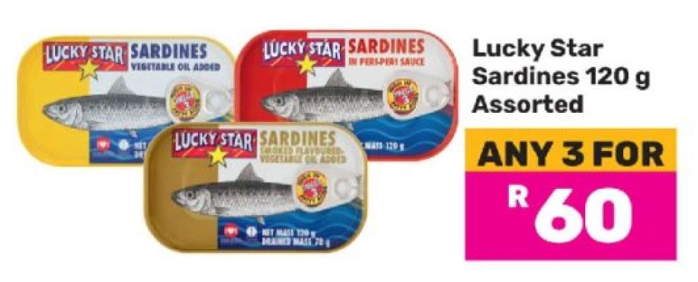 Lucky Star Sardines 120 g Assorted