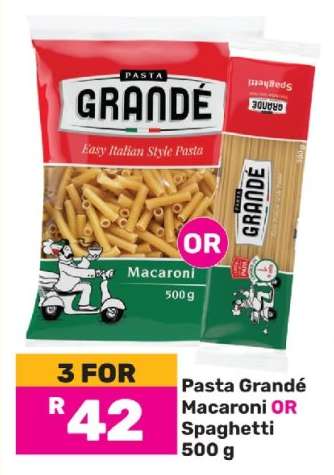 Pasta Grandé Macaroni OR Spaghetti