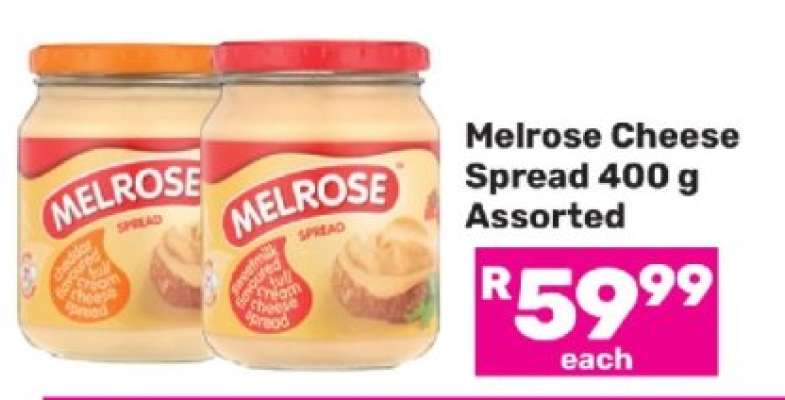 Melrose Cheese Spread 400 g Assorted
