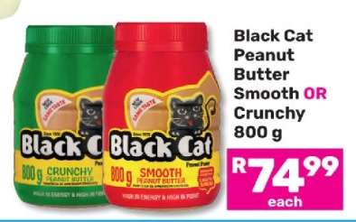 Black Cat Peanut Butter Smooth OR Crunchy