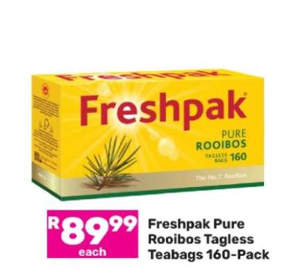 Freshpak Pure Rooibos Tagless Teabags 160-Pack