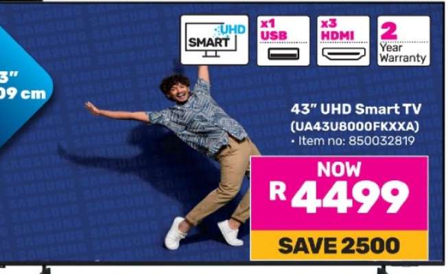 43" UHD Smart TV