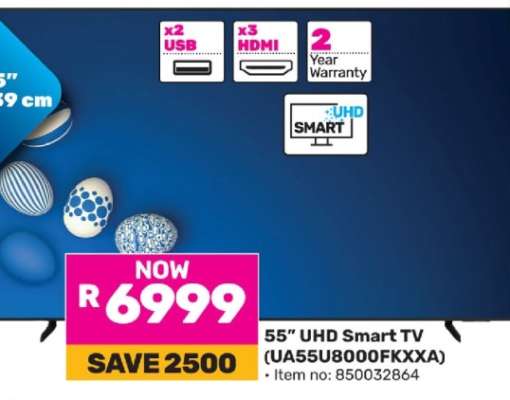 55” UHD Smart TV (UA55U8000FKXXA)