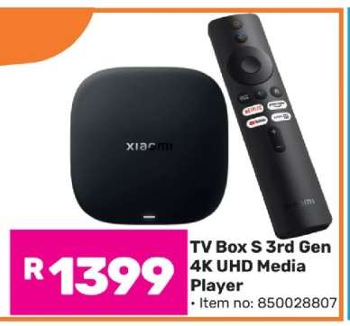 TV Box S 3rd Gen 4K UHD Media Player