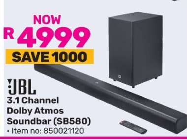 JBL 3.1 Channel Dolby Atmos Soundbar (SB580)