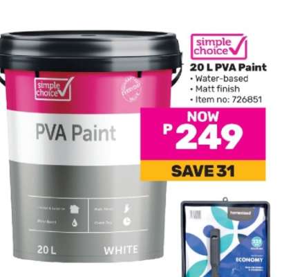 simple choice 20 L PVA Paint