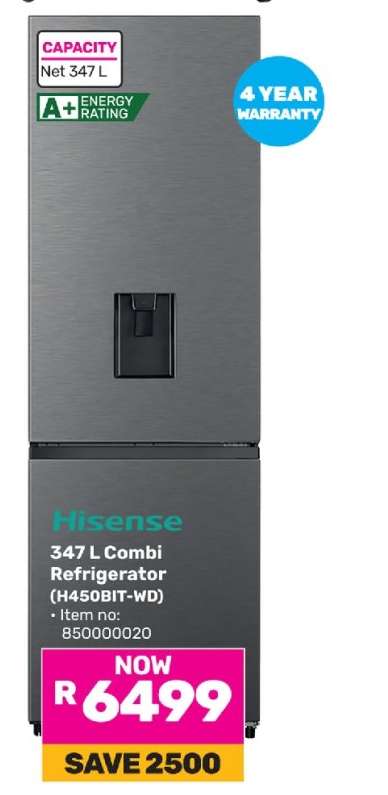 Hisense 347 L Combi Refrigerator (H450BIT-WD)